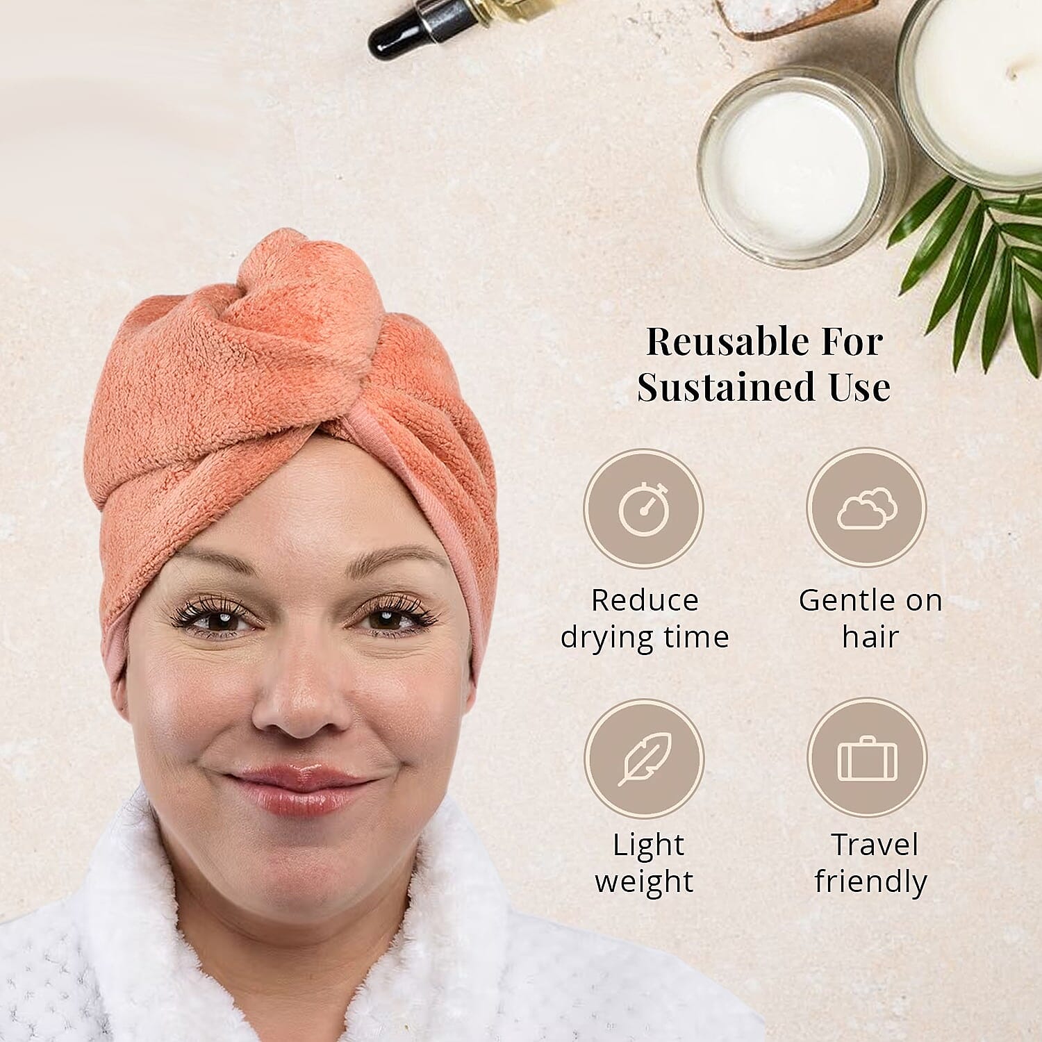 Buy Closeout OliviaLayne 2 Pack Terracotta & Blue Head Wrap Set at
