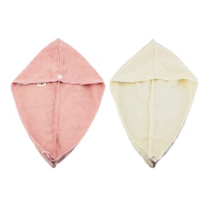 Value Buy Closeout OliviaLayne 2 Pack Pink & Beige Head Wrap Set