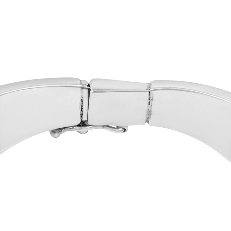 Peruvian Artistry Multi Gemstone 12.65 ctw Inka Calender Bangle Bracelet in Sterling Silver (7.00 In)