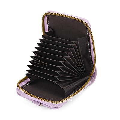 Set of 2Pcs Purple Faux Leather Crossbody Bag with Card Holder