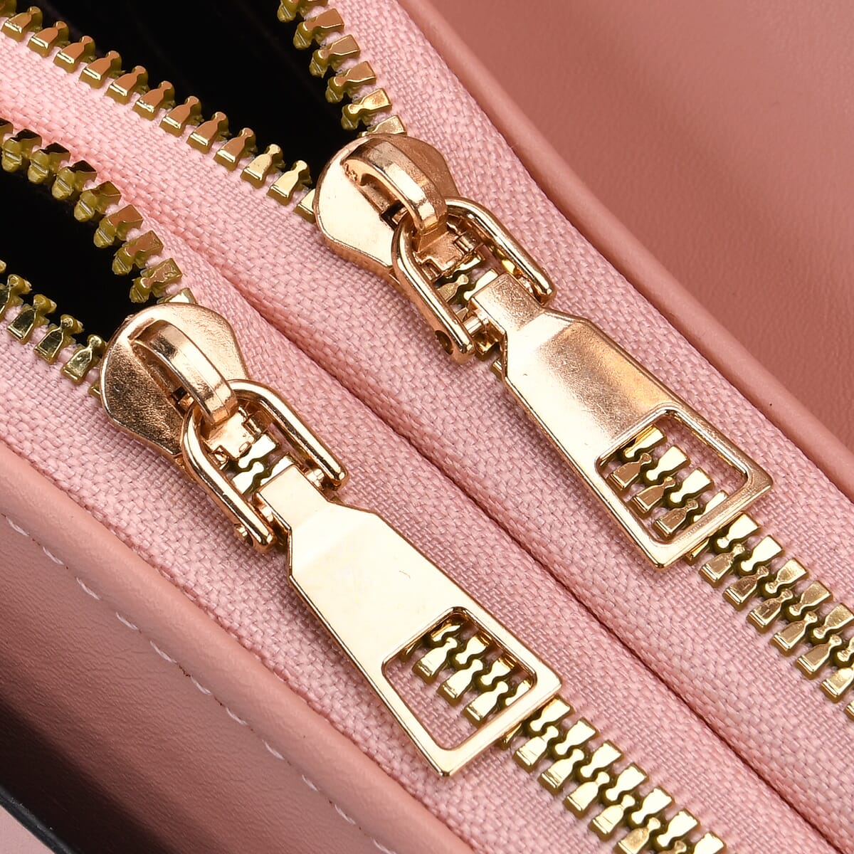 Pink Faux Leather Crossbody Bag image number 5