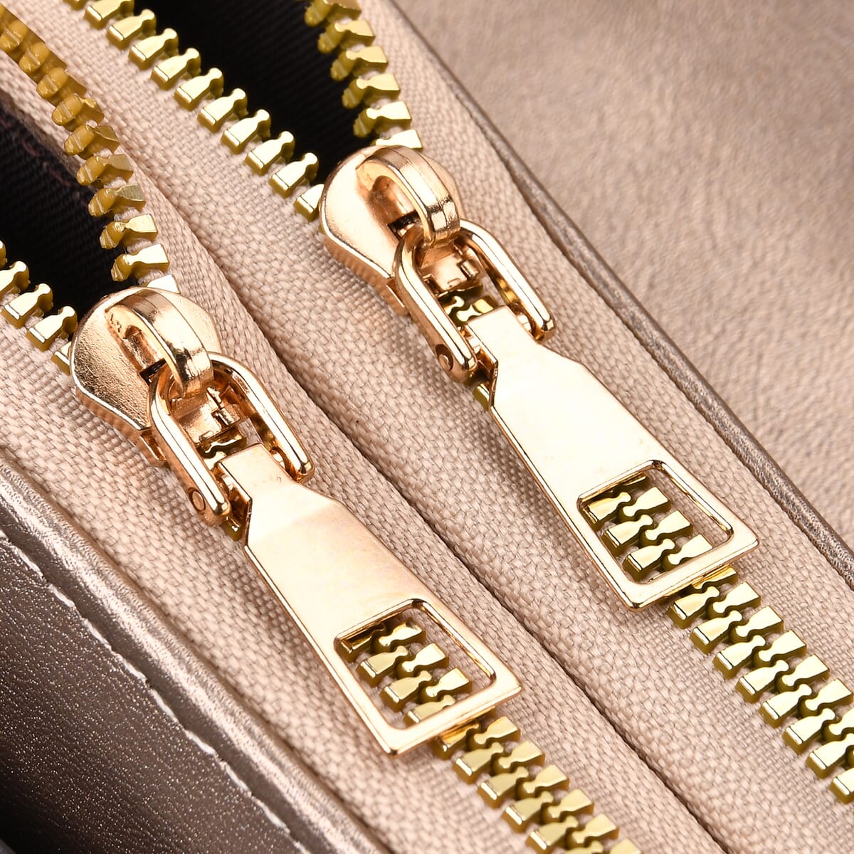 Tin Gold Faux Leather Crossbody Bag image number 5