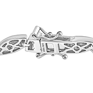 D'Joy Diamond 2.00 ctw Bracelet in Rhodium Over Sterling Silve (7.25 In) 
