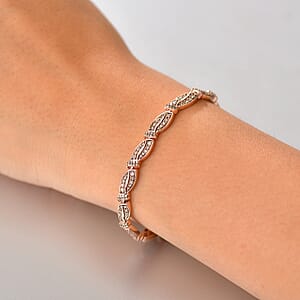 D'Joy Natural Champagne Diamond 2.00 ctw Bracelet in 18K Vermeil Rose Gold Over Sterling Silver (7.25 In)