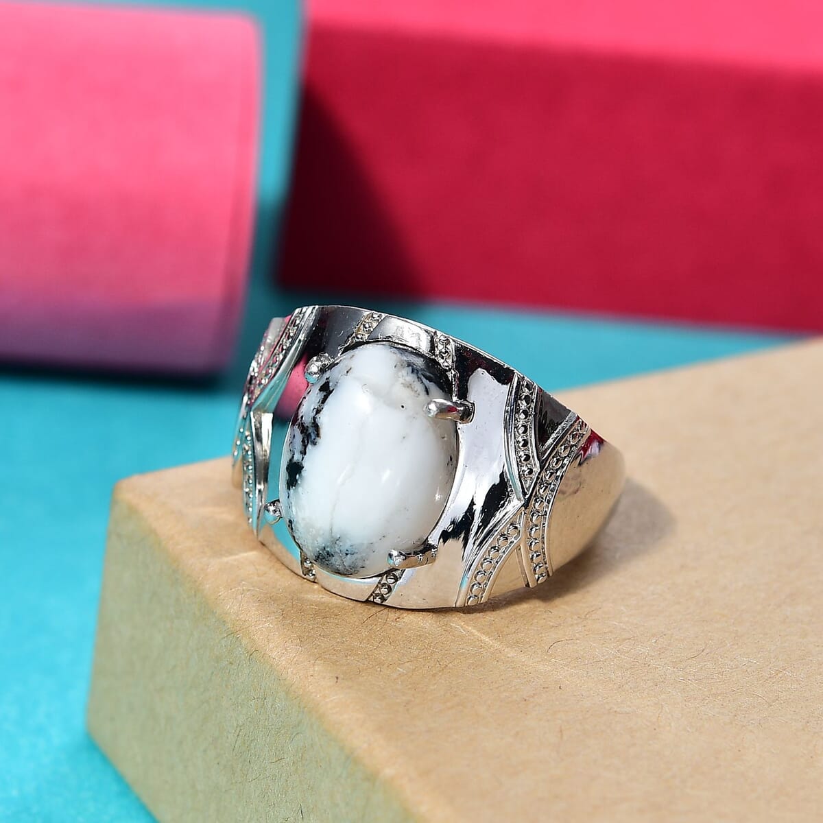 Karis White Buffalo 6.50 ctw Ring in Platimum Bond (Size 6.0) image number 1