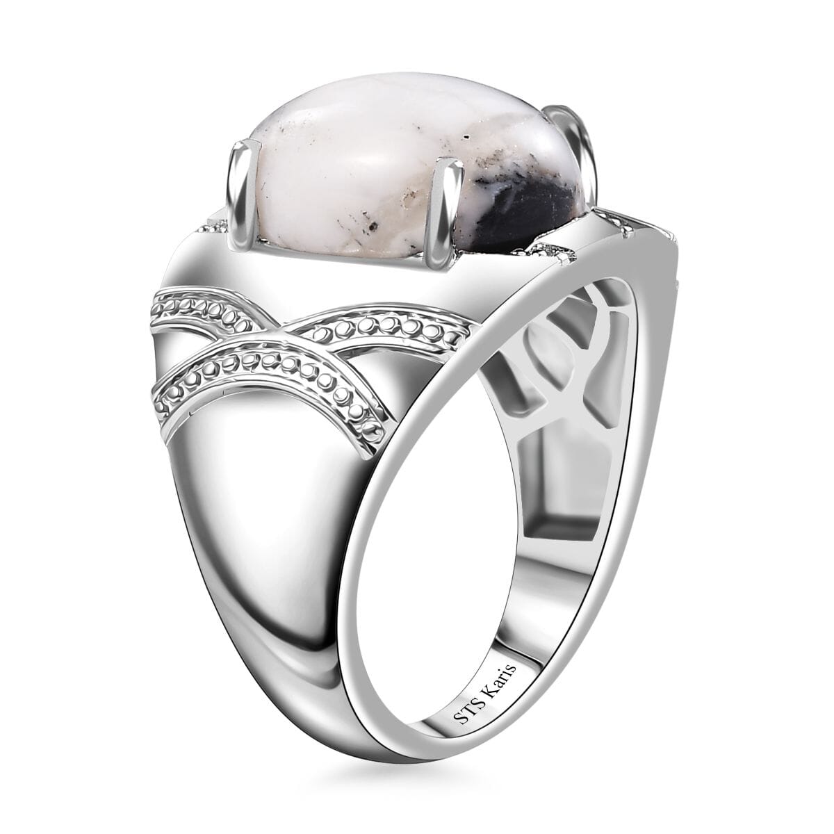 Karis White Buffalo 6.50 ctw Ring in Platimum Bond (Size 6.0) image number 3
