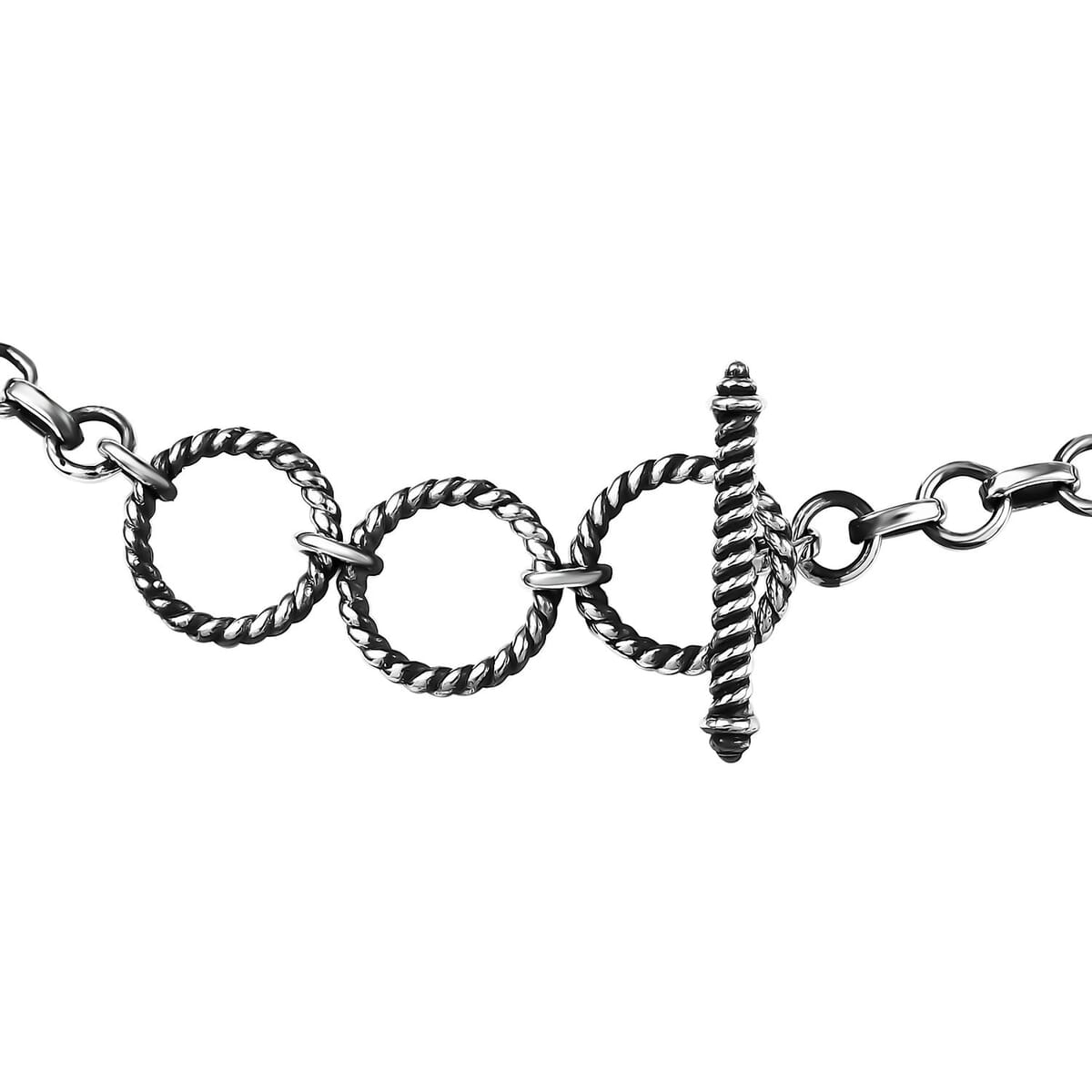 Indian Artisan Crafted Sleeping Beauty Turquoise 5.50 ctw Majestic Elephants Bracelet in Sterling Silver (6.50-8.0In) image number 3