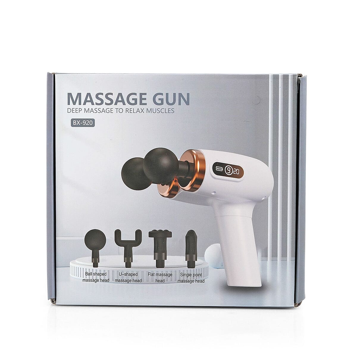 Soulsmart Double-headed Double-sided Display Massager Gun image number 5