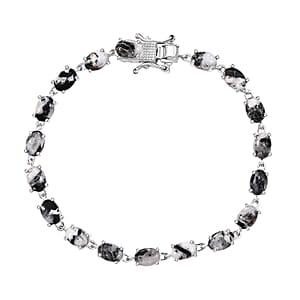 Karis White Buffalo 10.10 ctw Bracelet in Platinum Bond (6.50 In)