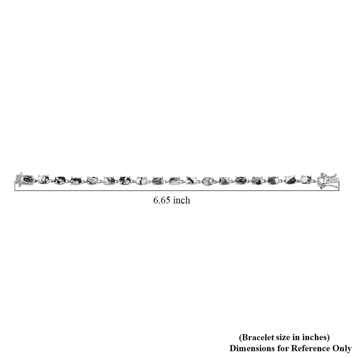 Karis White Buffalo 10.10 ctw Bracelet in Platinum Bond (6.50 In) image number 4