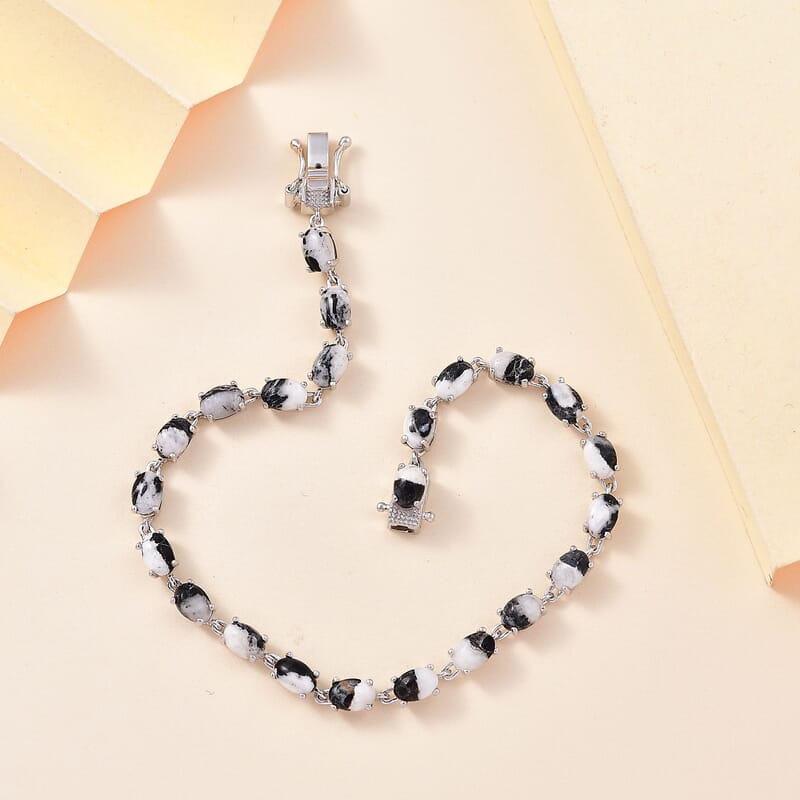 Karis White Buffalo 11.00 ctw Link Bracelet in Platinum Bond (7.25 In)