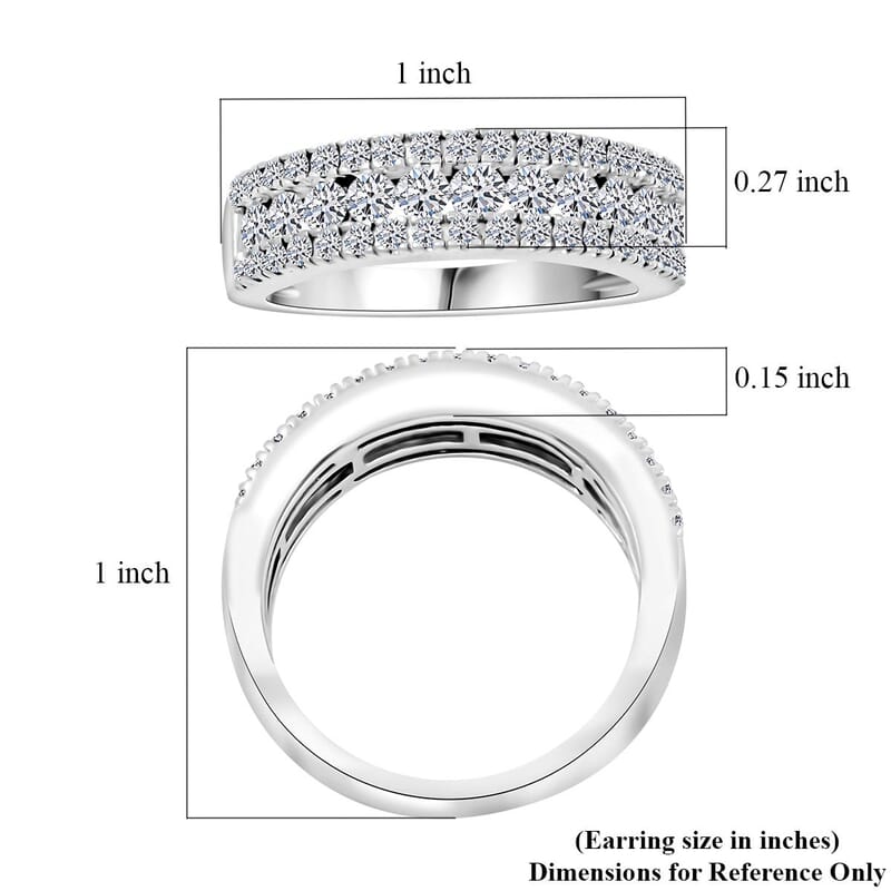 Luxuriant Lab Grown Diamond G, VS 1.00 ctw Ring in Sterling Silver (Size 10.0) 
