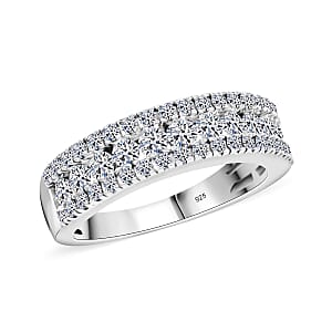 Luxuriant Lab Grown Diamond 1.00 ctw Ring in Sterling Silver (Size 11.0) 