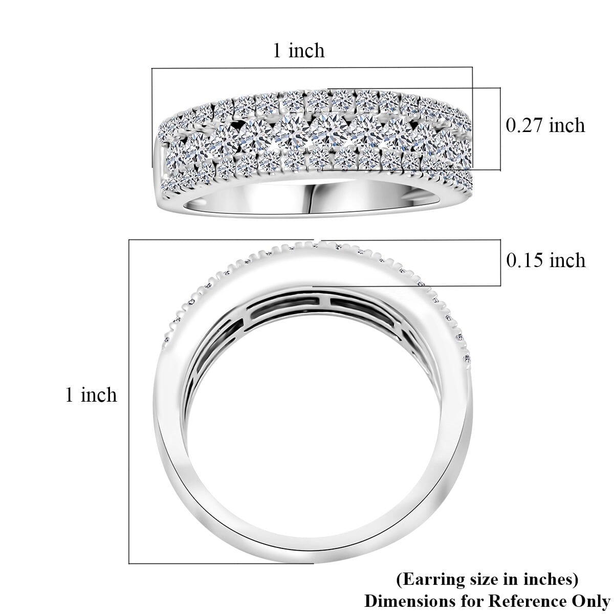 Luxuriant Lab Grown Diamond G, VS 1.00 ctw Ring in Sterling Silver (Size 6.0)  image number 5