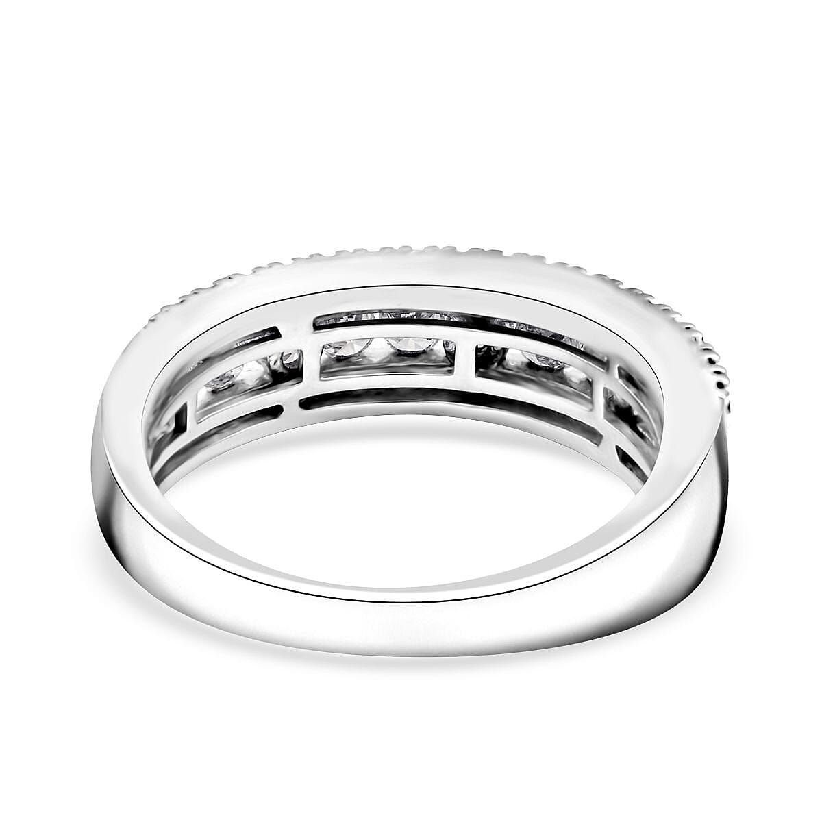 Luxuriant Lab Grown Diamond G, VS 1.00 ctw Ring in Sterling Silver (Size 8.0)  image number 4