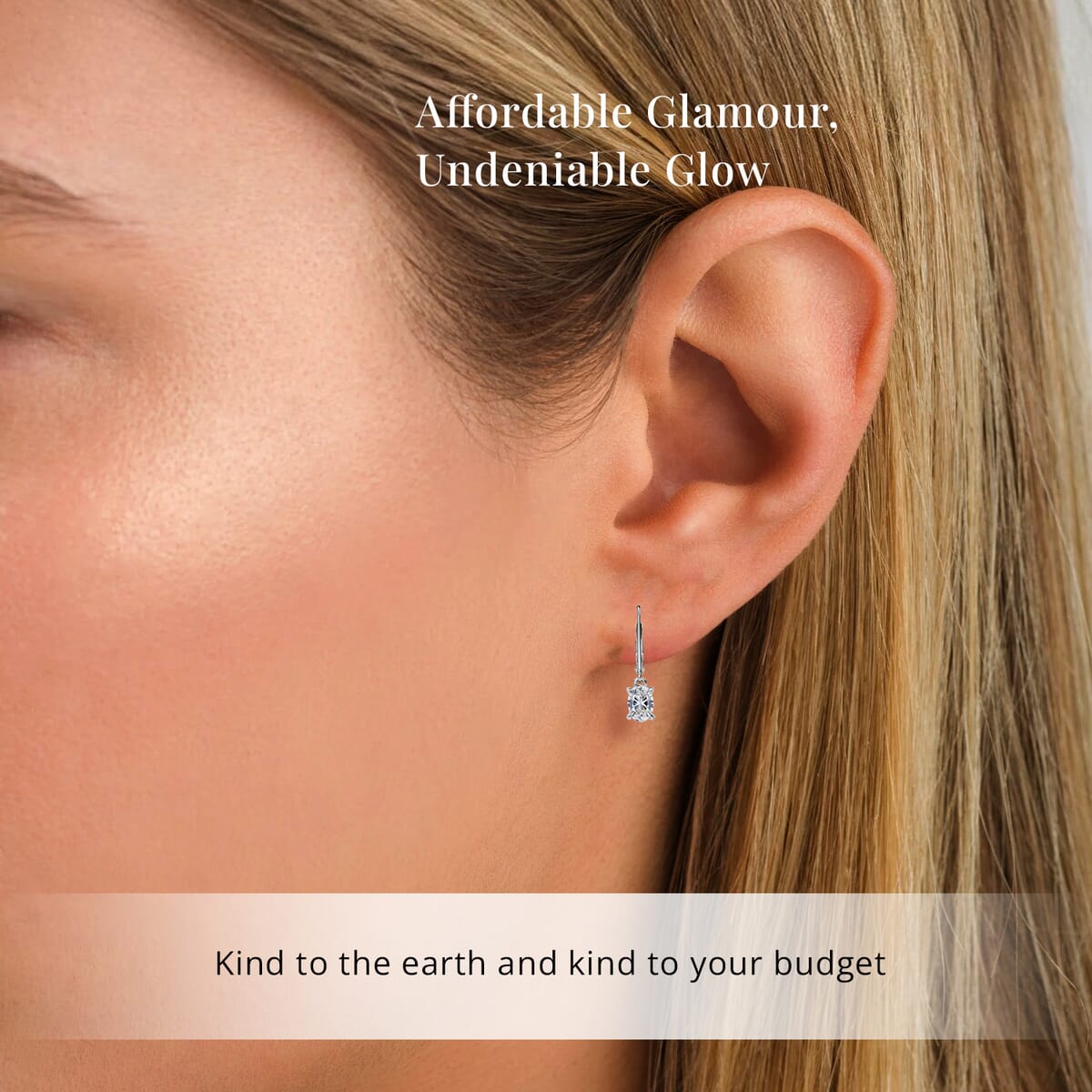 SGL Certified Luxuriant Lab Grown Diamond E-F VS 1.00 ctw Lever Back Earrings in 950 Platinum image number 1