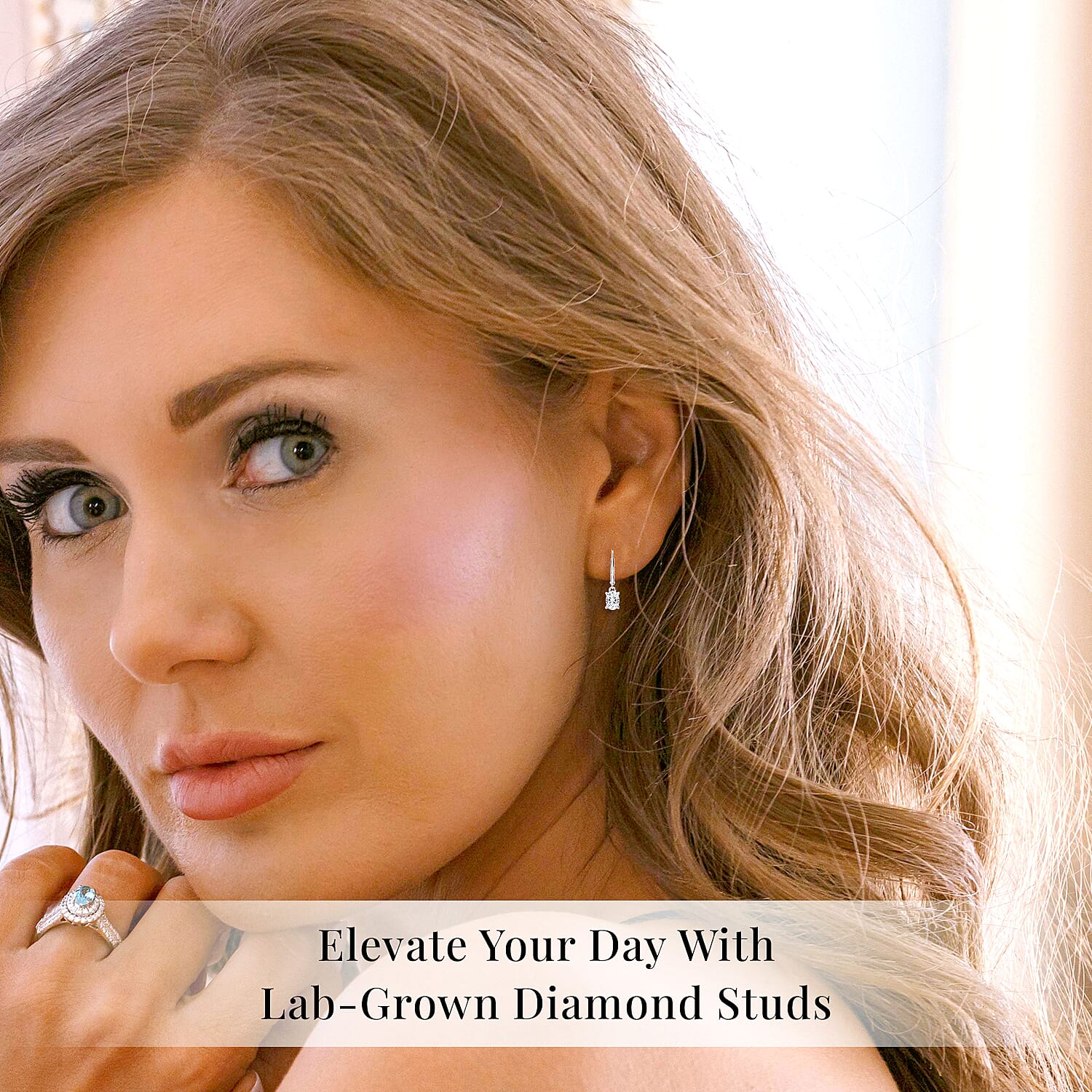 SGL Certified Luxuriant Lab Grown Diamond E-F VS 1.00 ctw Lever Back Earrings in 950 Platinum
