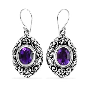 Bali Legacy Moroccan Rose 4.90 ctw Flower with Dragonfly Earrings in Sterling Silver