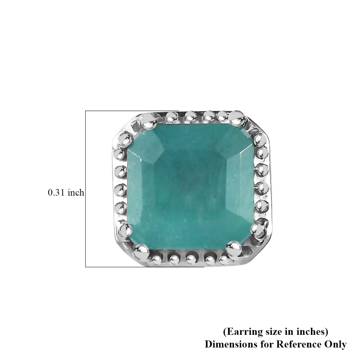 Grandidierite 2.25 ctw Aqua Majesty Earrings in Rhodium Over Sterling Silver image number 4