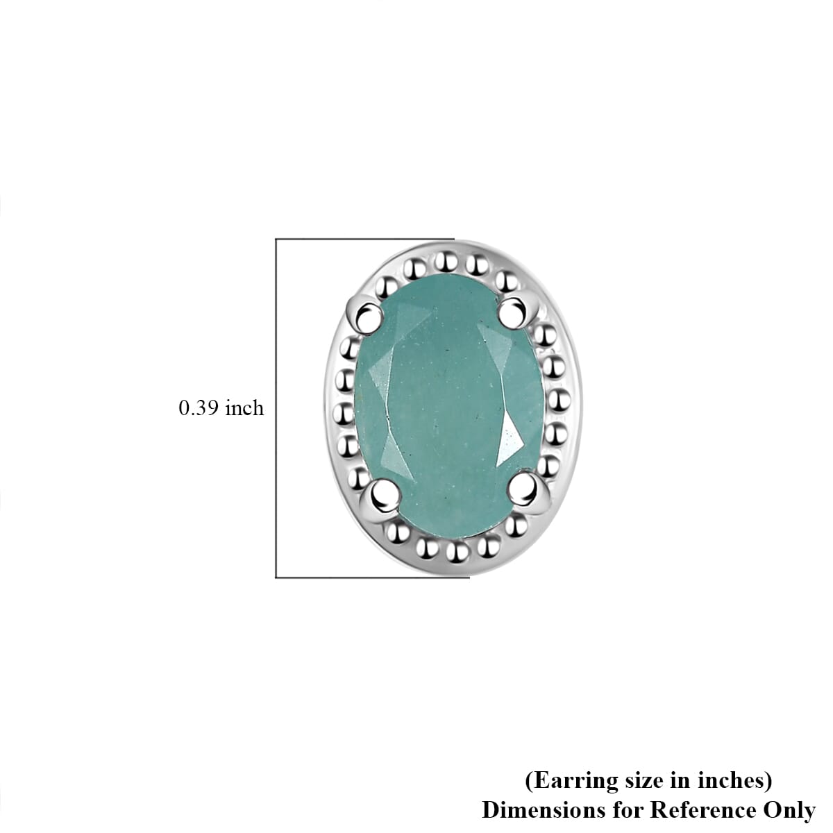 Grandidierite 1.50 ctw Aqua Majesty Earrings in Rhodium Over Sterling Silver image number 5