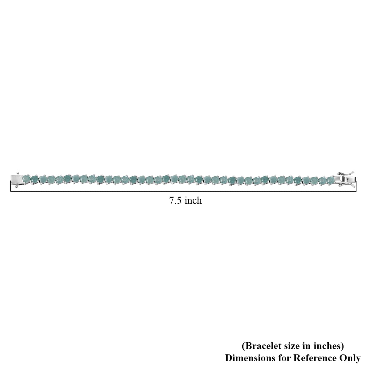 Grandidierite 14.25 ctw Wave Bracelet in Rhodium Over Sterling Silver (8.00 In) image number 4