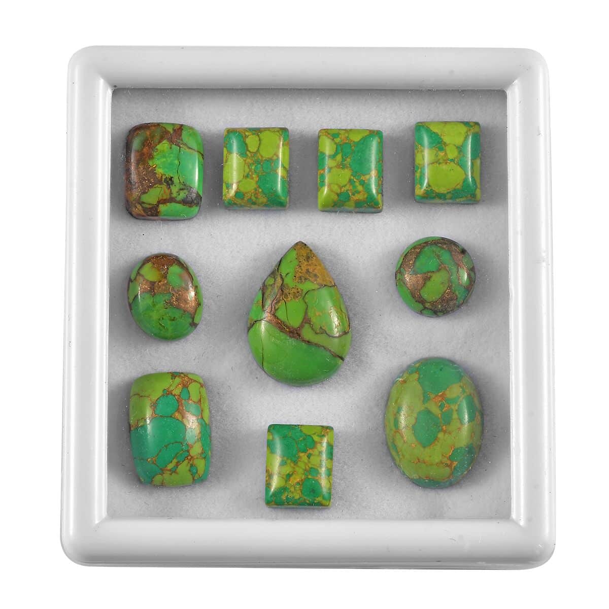 Mojave Green Turquoise Assorted Box (Mix Mix mm) 50.00 ctw image number 0