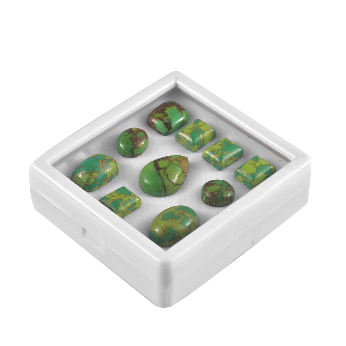 Mojave Green Turquoise Assorted Box (Mix Mix mm) 50.00 ctw image number 1