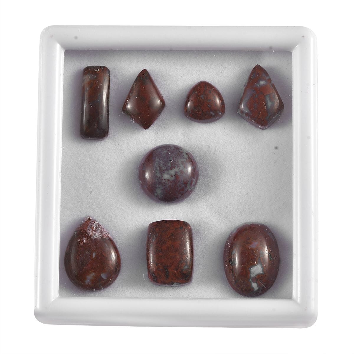 Red Lighting Jasper (Mix Mix mm) 50.00 ctw image number 0