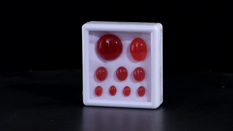Red Agate Assorted Box (Mix Mix Size) 50.00 ctw