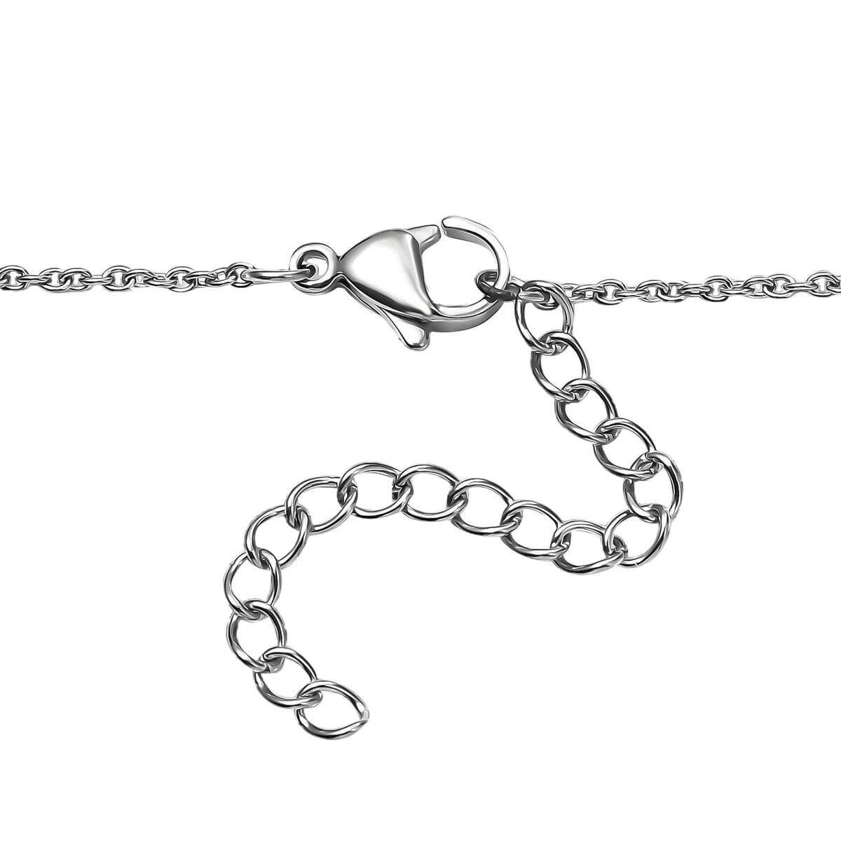 Karis California Black Jade 13.40 ctw Necklace in Platinum Bond 18-20 Inches image number 4