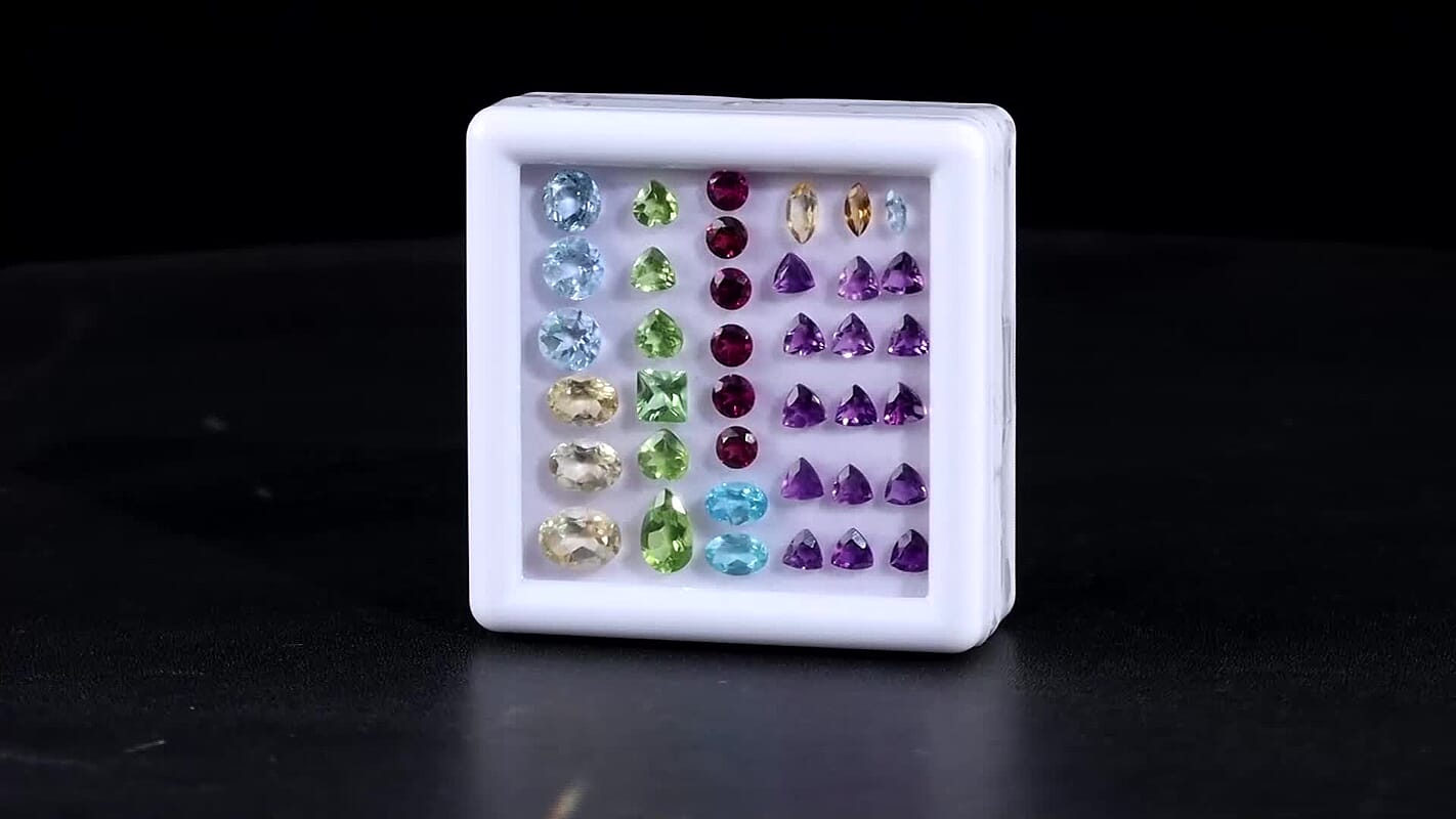 Multi Gemstone Assorted Box (Mix Mix mm) 15.00 ctw