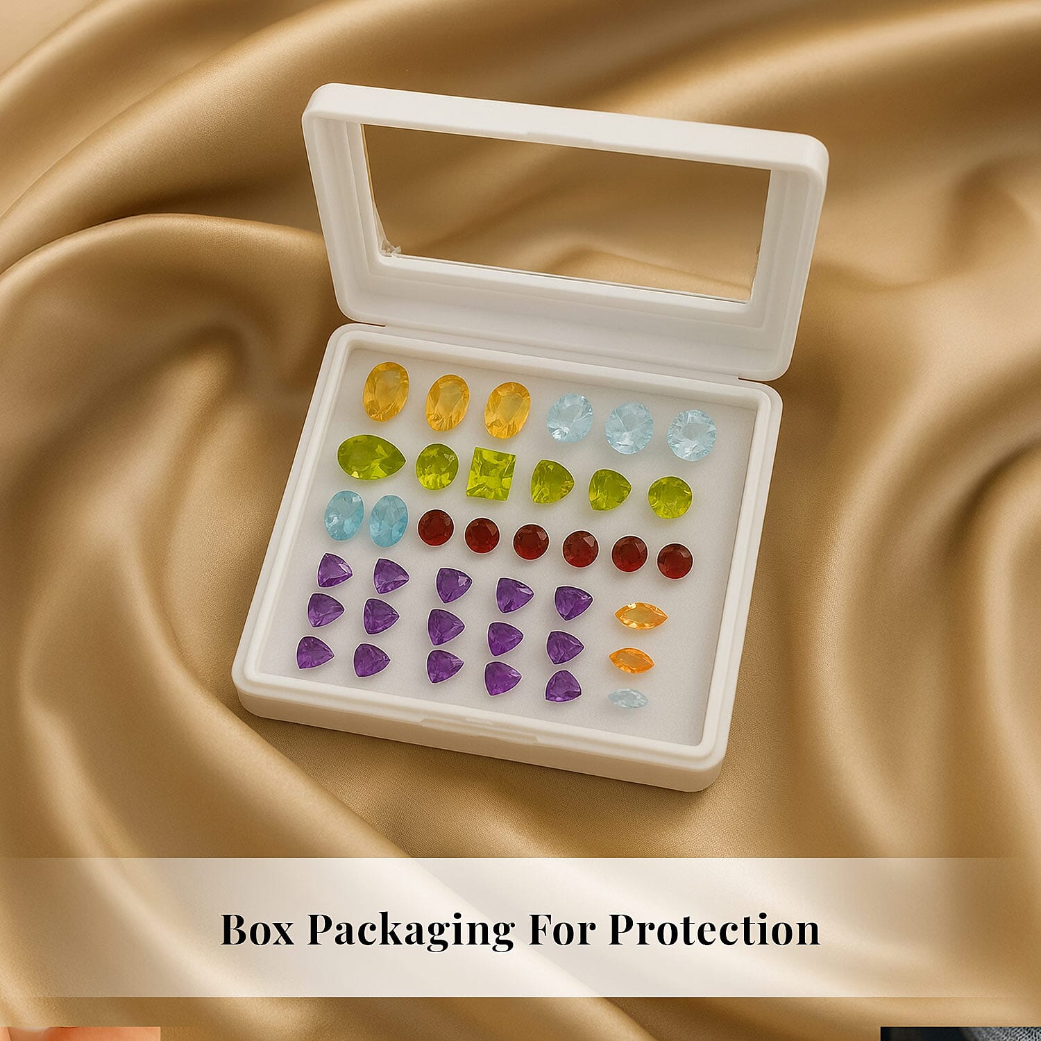 Buy Multi Gemstone Assorted Box (Mix Mix mm) 15.00 ctw at ShopLC.