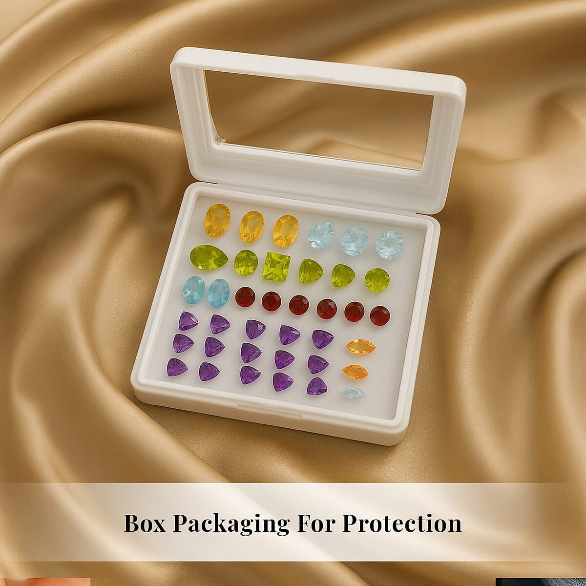 Multi Gemstone Assorted Box (Mix Mix mm) 15.00 ctw image number 3