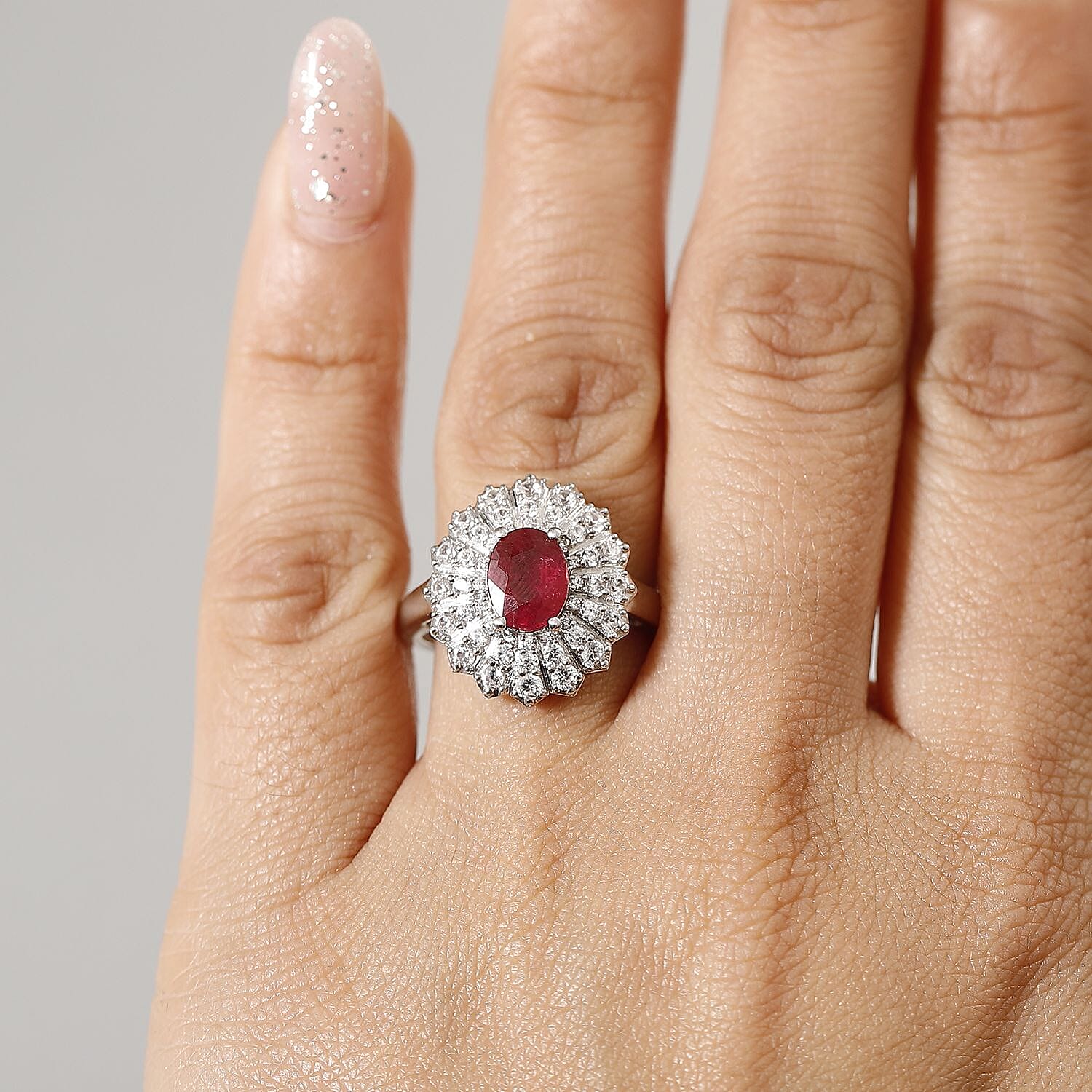 Heart/Infinity Ring Diamond Accents 10K White Gold | Kay