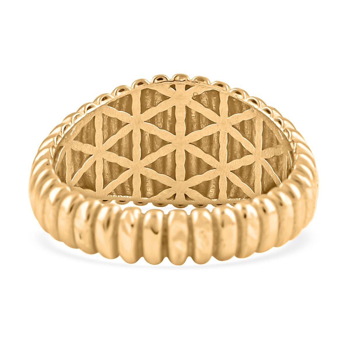 Italian Wave Ring in 10K Yellow Gold (Size 8.0) 2.50 Grams image number 4