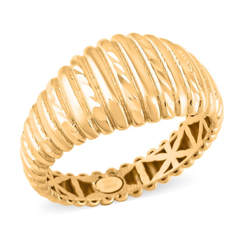 Italian Wave Ring in 10K Yellow Gold (Size 9.0) 2.50 Grams