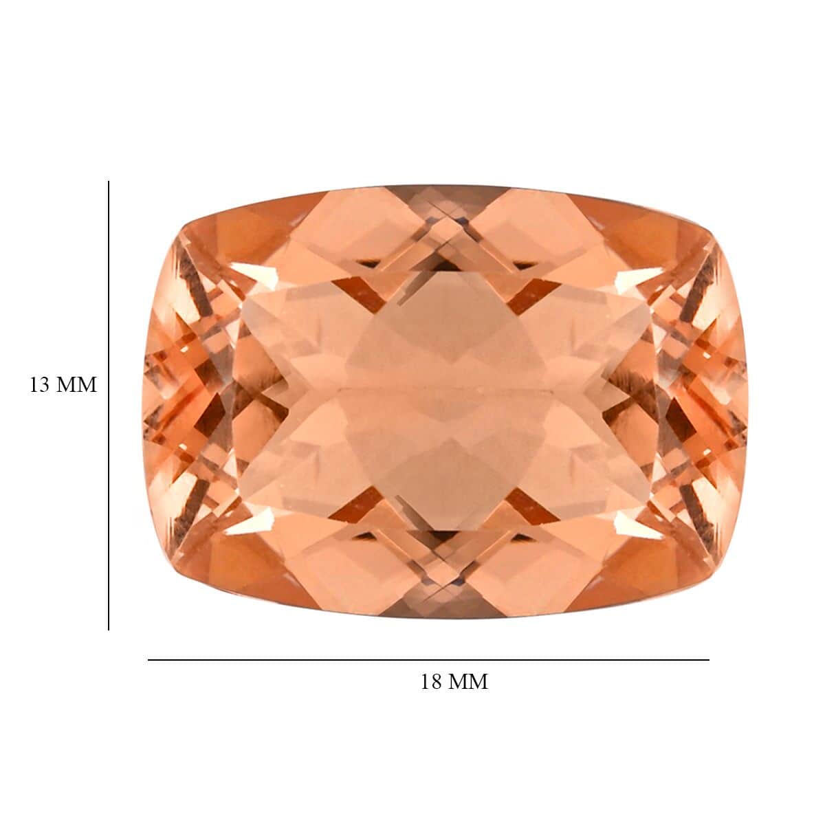 AAAA Marropino Morganite (Cush 18x13 mm) 12.00 ctw image number 3