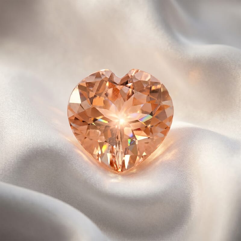 AAAA Marropino Morganite (Hrt 9 mm) 2.00 ctw