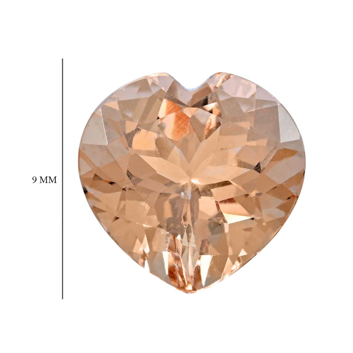 AAAA Marropino Morganite (Hrt 9 mm) 2.00 ctw image number 3