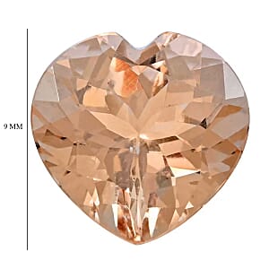 AAAA Marropino Morganite (Hrt 9 mm) 2.00 ctw