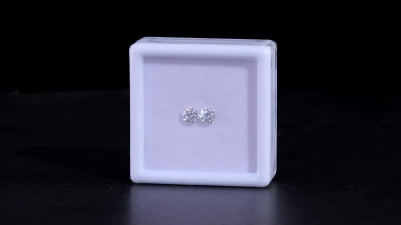 Moissanite Set of 2 (Rnd 5 mm) 0.85 ctw
