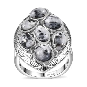 Karis White Buffalo 4.70 ctw Southwest Ring in Platimum Bond (Size 10.0)
