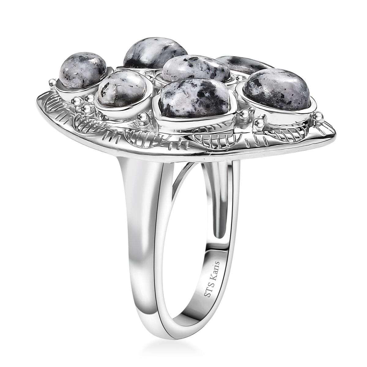 Karis White Buffalo 4.70 ctw Southwest Ring in Platimum Bond (Size 10.0) image number 3