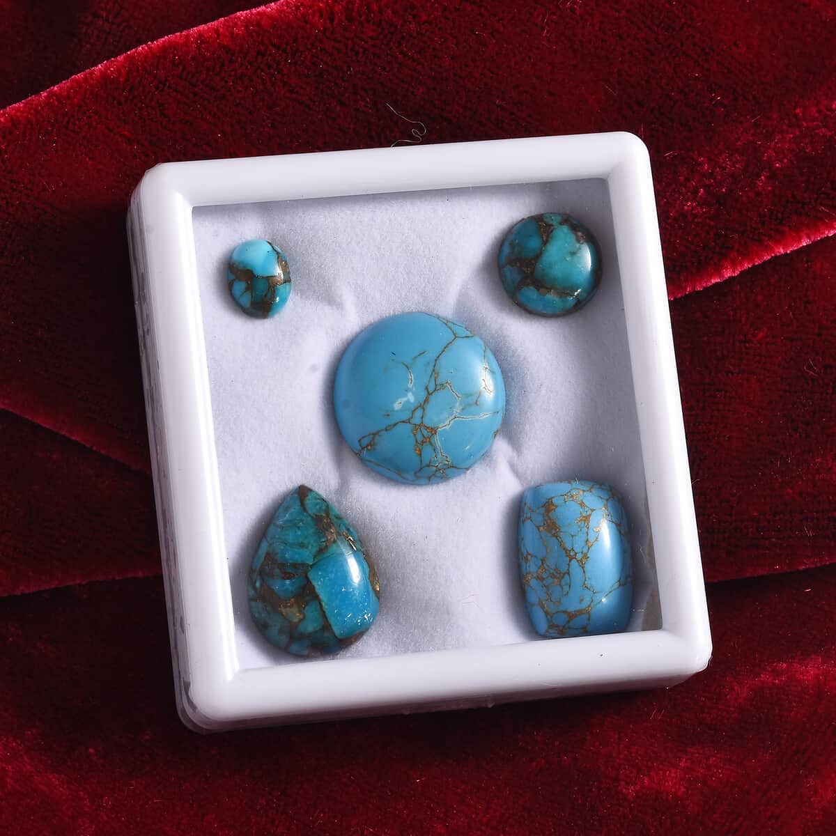 Mojave Blue Turquoise Assorted Box (Mix Mix Size) 50.00 ctw image number 2