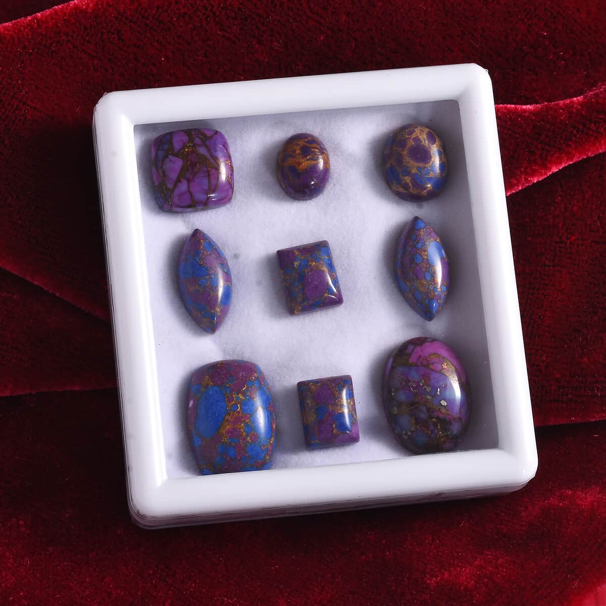 Mojave Purple Turquoise Assorted Box (Mix Mix Size) 50.00 ctw image number 1