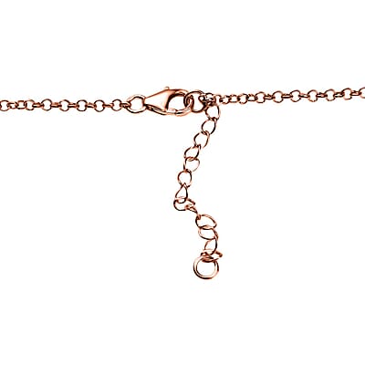 D'Joy AAA Rose De France Amethyst and Orissa Rhodolite Garnet 27.15 ctw Butterfly Necklace in 18K Vermeil Rose Gold Over Sterling Silver 18 Inches