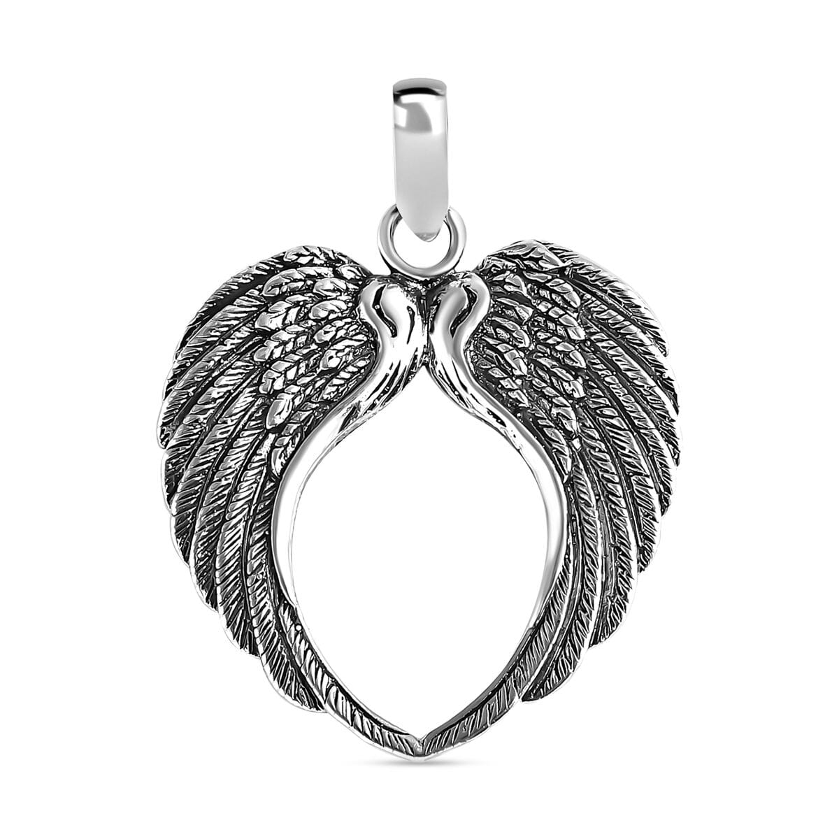 Bali Legacy Angel Wings Pendant in Sterling Silver 4.55 Grams image number 0