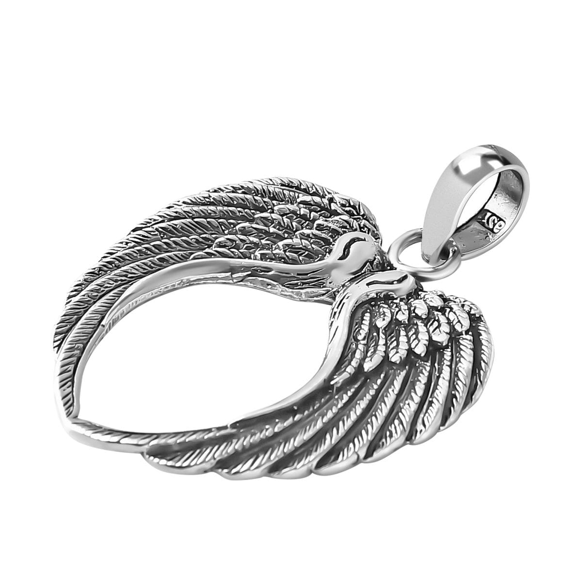 Bali Legacy Angel Wings Pendant in Sterling Silver 4.55 Grams image number 3