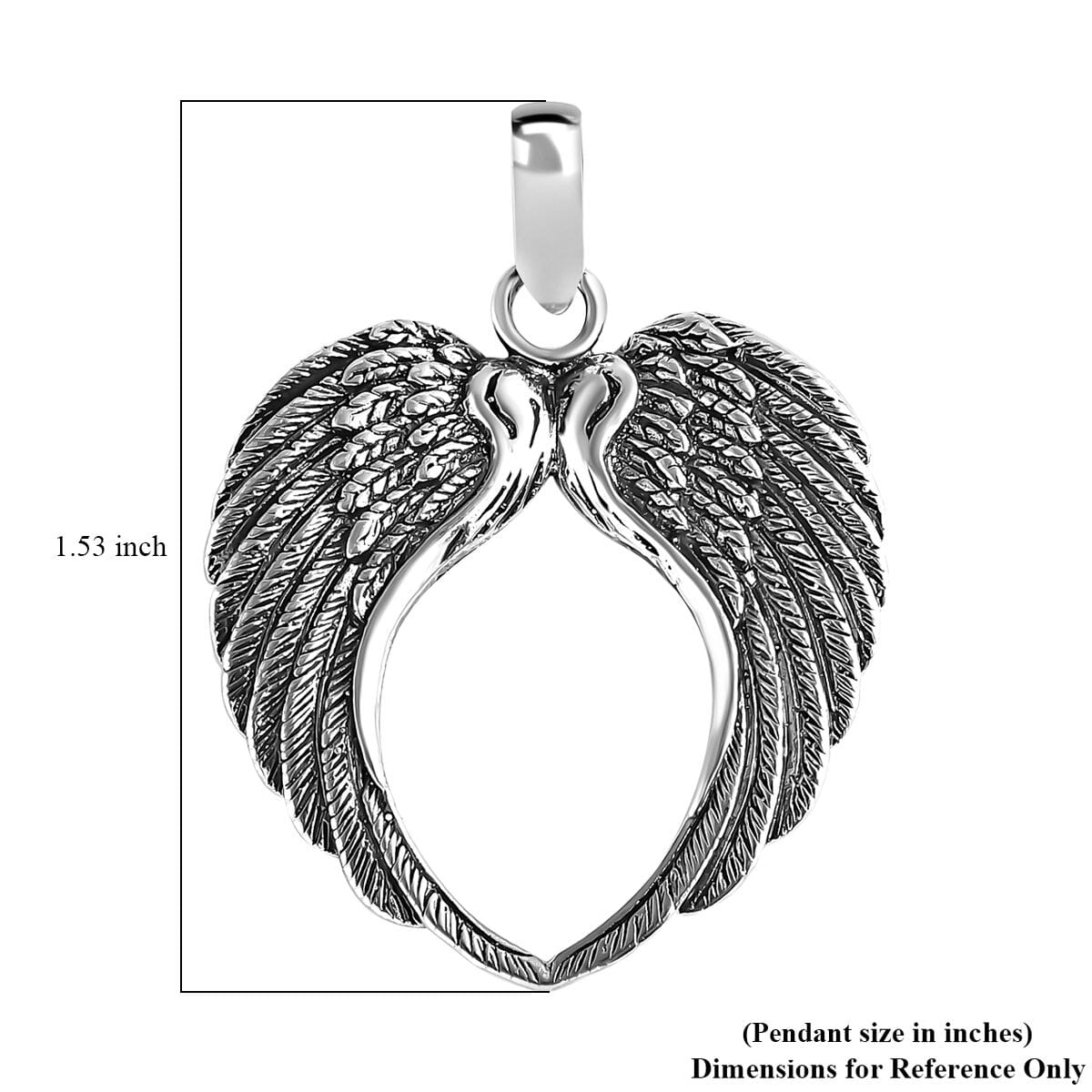 Bali Legacy Angel Wings Pendant in Sterling Silver 4.55 Grams image number 5