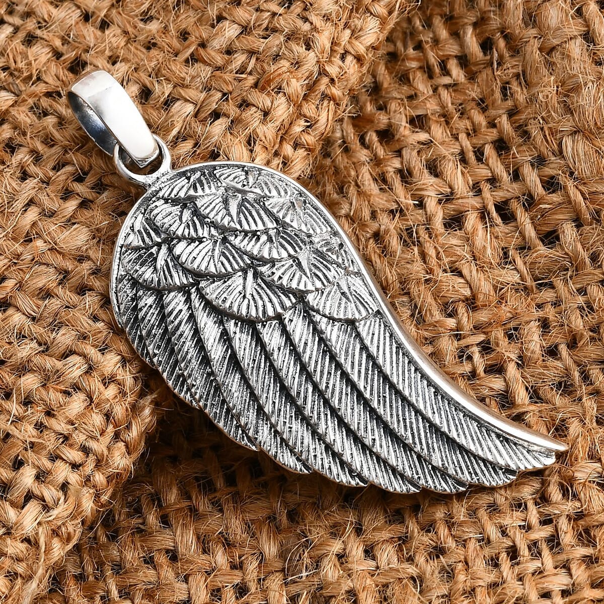 Bali Legacy Angel Wing Pendant in Sterling Silver 5.35 Grams image number 1